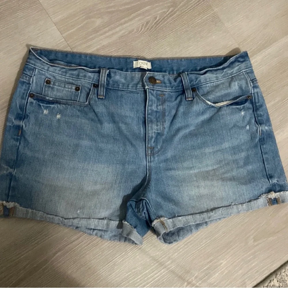 #1255 Denim Cutoff Shorts in Light Blue